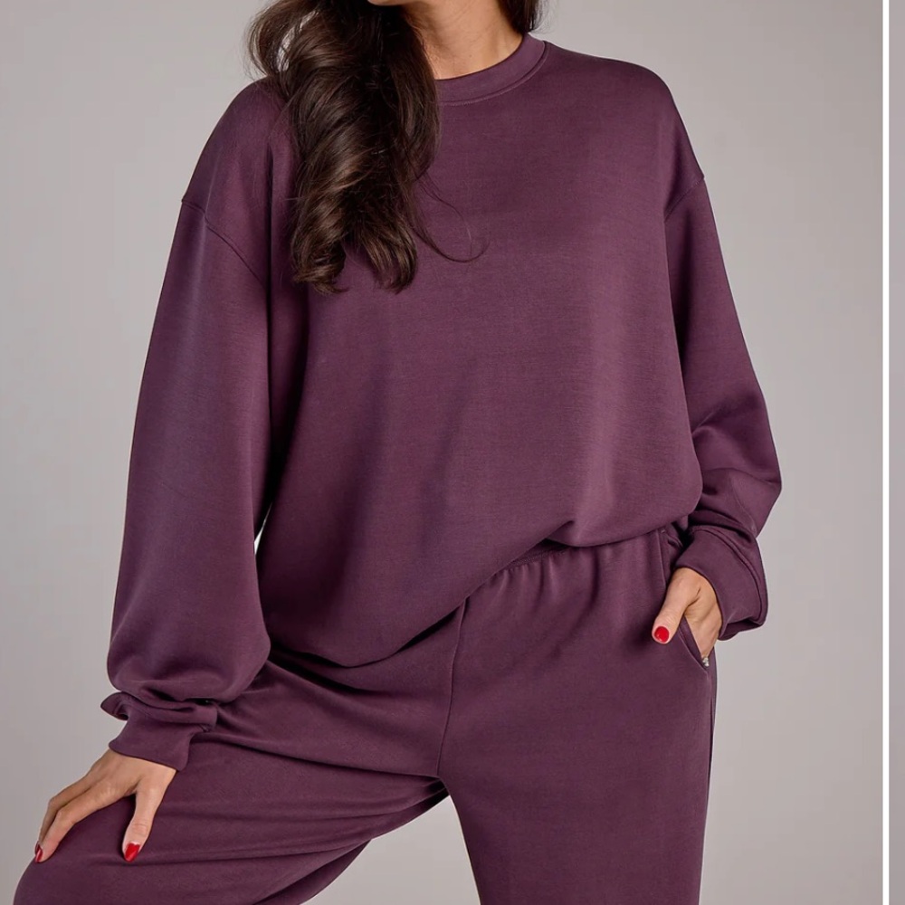 P’tula Uba Scuba Crewneck - Blackberry